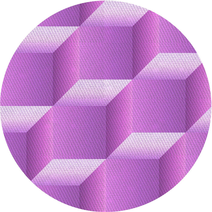Square Patterned Violet Purple Rug, pat1480pur