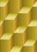Patterned Bright Gold Yellow Rug, pat1480yw