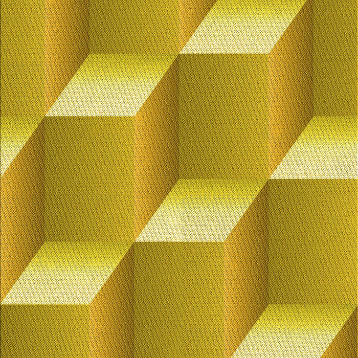 Patterned Bright Gold Yellow Rug, pat1480yw