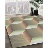 Patterned Brown Novelty Rug, pat1480