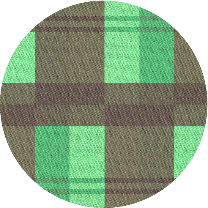 Square Patterned Brown Rug, pat1481grn