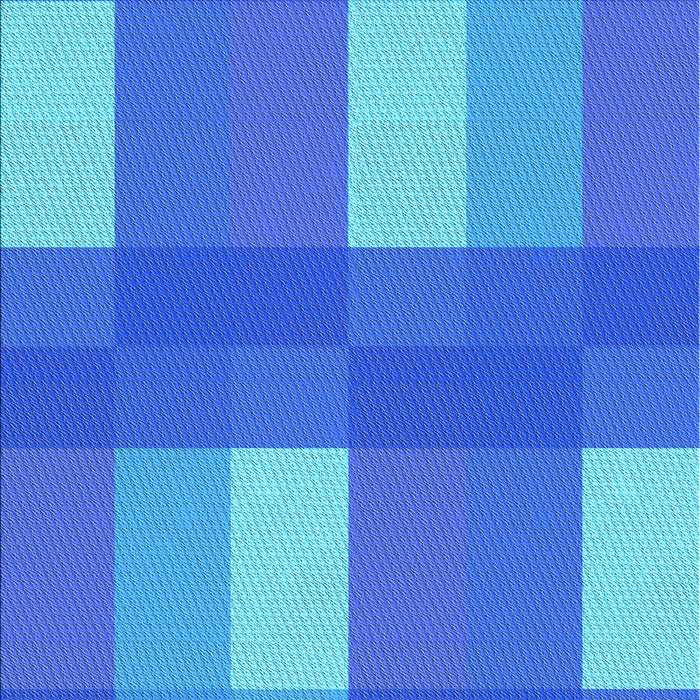 Patterned Bright Turquoise Blue Rug, pat1481lblu