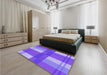 Patterned Purple Rug in a Bedroom, pat1481pur