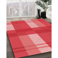 Patterned Red Rug, pat1481rd