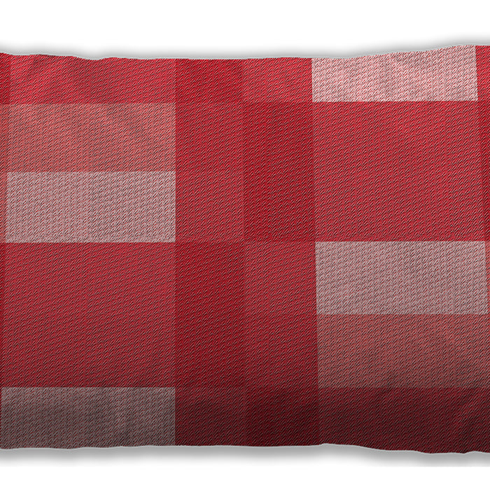 Patterned Rectangular Red Lumbar Throw Pillow, 13 inch by 19 inch, lbpat1481rd