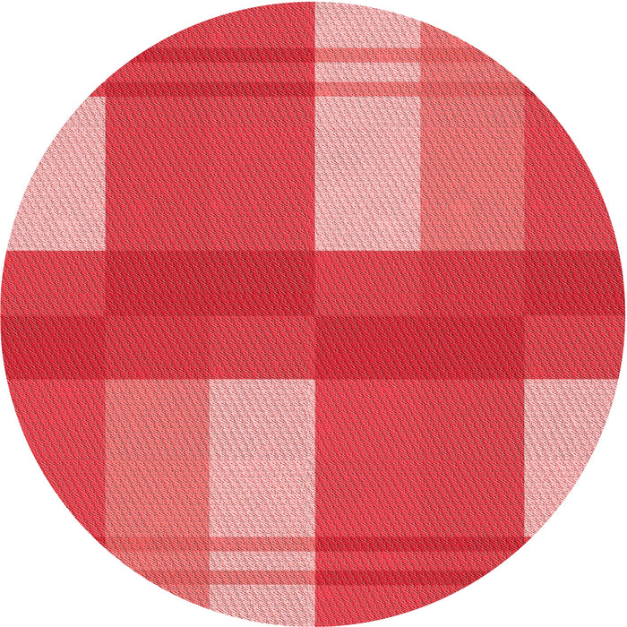 Square Patterned Red Rug, pat1481rd