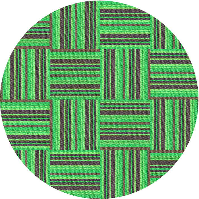 Square Patterned Coffee Brown Rug, pat1482grn