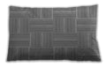 Patterned Rectangular Dark Gray Lumbar Throw Pillow, 13 inch by 19 inch, lbpat1482gry