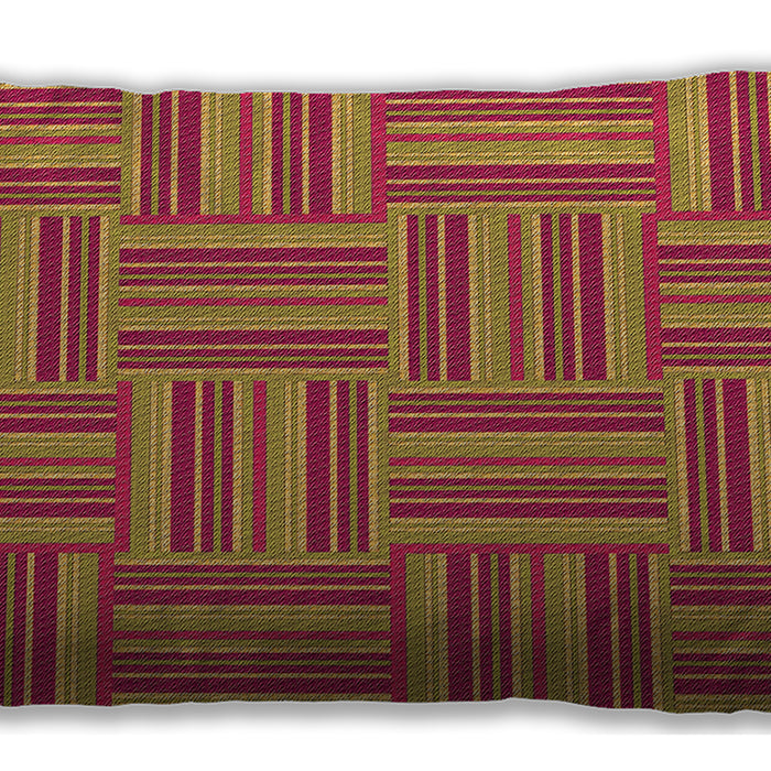 Patterned Rectangular Yellow Lumbar Throw Pillow, 13 inch by 19 inch, lbpat1482org