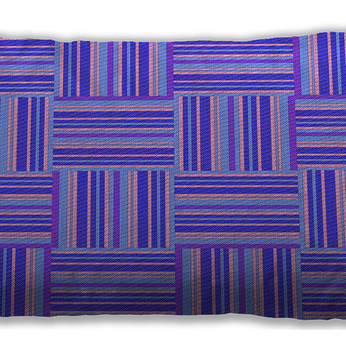 Patterned Rectangular Purple Lumbar Throw Pillow, 13 inch by 19 inch, lbpat1482pur