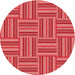 Square Patterned Red Rug, pat1482rd