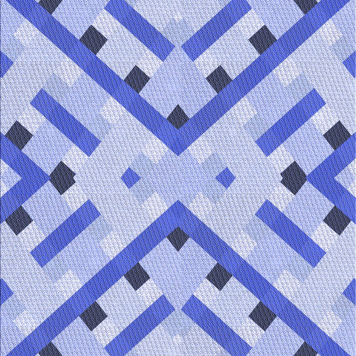 Machine Washable Transitional Royal Blue Rug, wshpat1483blu