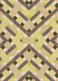 Machine Washable Transitional Brown Rug, wshpat1483brn