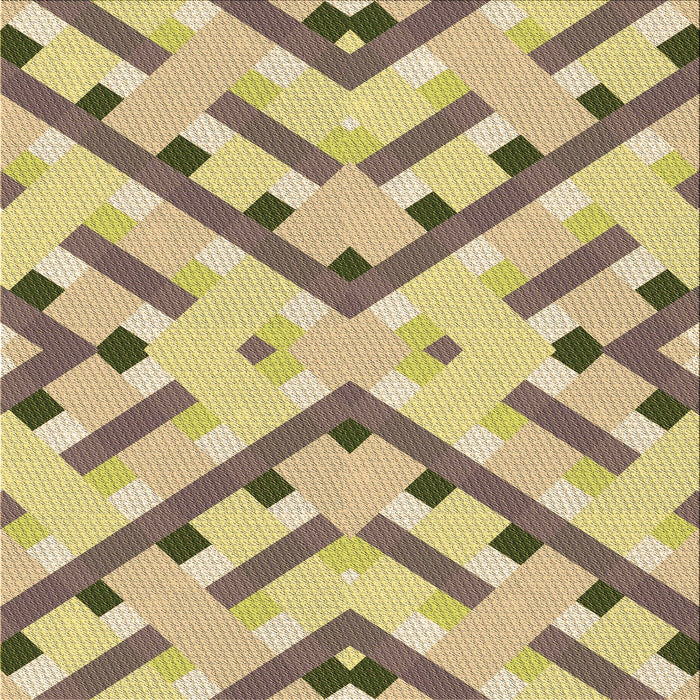 Round Patterned Brown Rug, pat1483brn