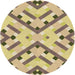 Square Machine Washable Transitional Brown Rug in a Living Room, wshpat1483brn