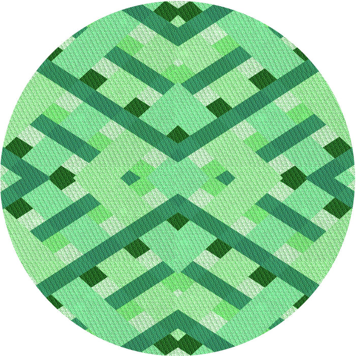 Square Machine Washable Transitional Jade Green Rug in a Living Room, wshpat1483grn