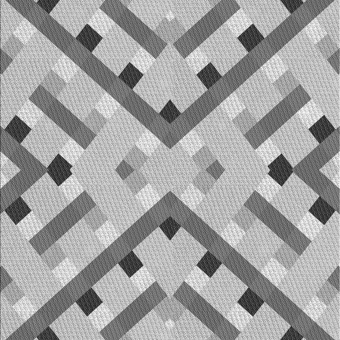 Patterned Platinum Silver Gray Rug, pat1483gry