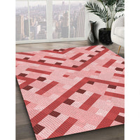 Patterned Pink Rug, pat1483rd