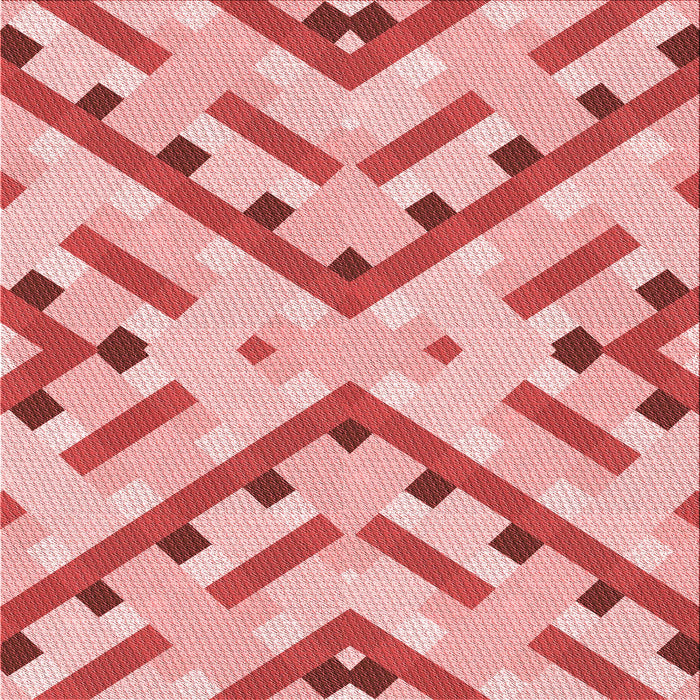 Round Patterned Pink Rug, pat1483rd