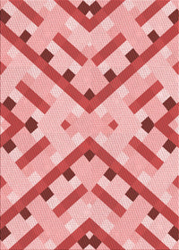 Machine Washable Transitional Pink Rug, wshpat1483rd