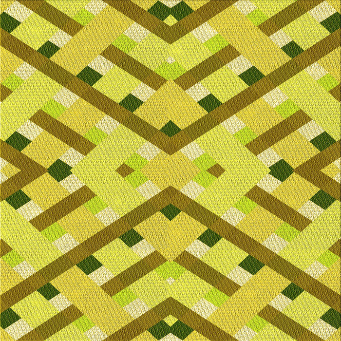 Round Patterned Yellow Rug, pat1483yw