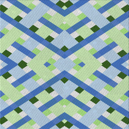 Square Patterned Steel Blue Novelty Rug, pat1483