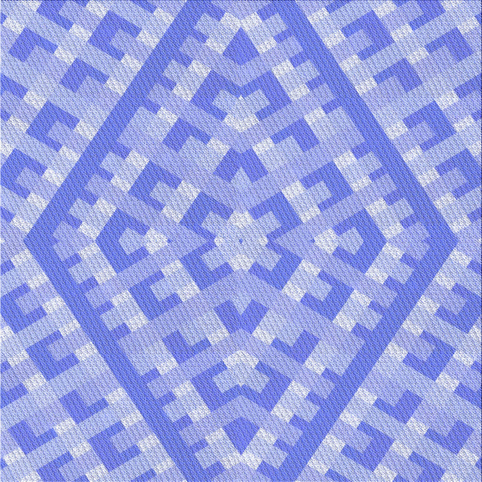 Round Patterned Light Slate Blue Rug, pat1484blu