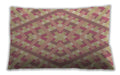 Patterned Rectangular Red Lumbar Throw Pillow, 13 inch by 19 inch, lbpat1484brn