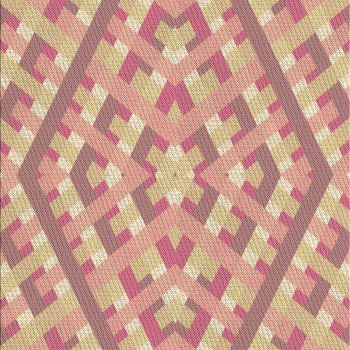 Patterned Red Rug, pat1484brn