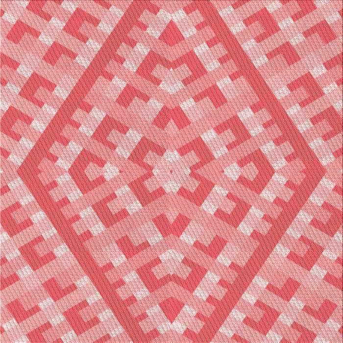 Round Patterned Pastel Pink Rug, pat1484rd