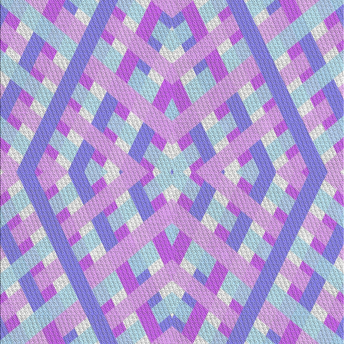 Patterned Blue Novelty Rug, pat1484