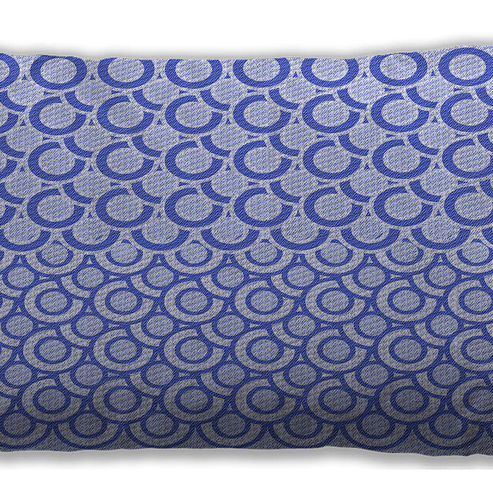 Patterned Rectangular Blue Lumbar Throw Pillow, 13 inch by 19 inch, lbpat1485blu