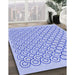 Machine Washable Transitional Blue Rug in a Family Room, wshpat1485blu