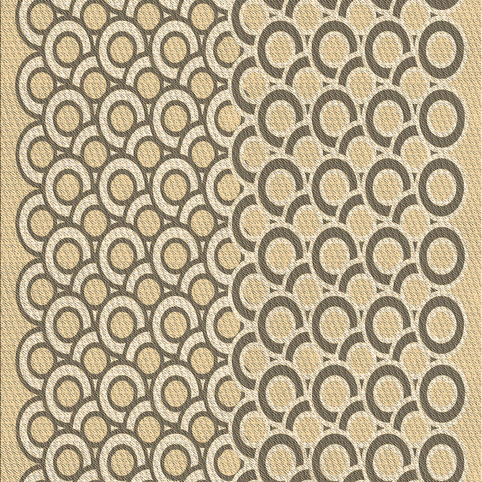 Patterned Dark Gold Brown Rug, pat1485brn