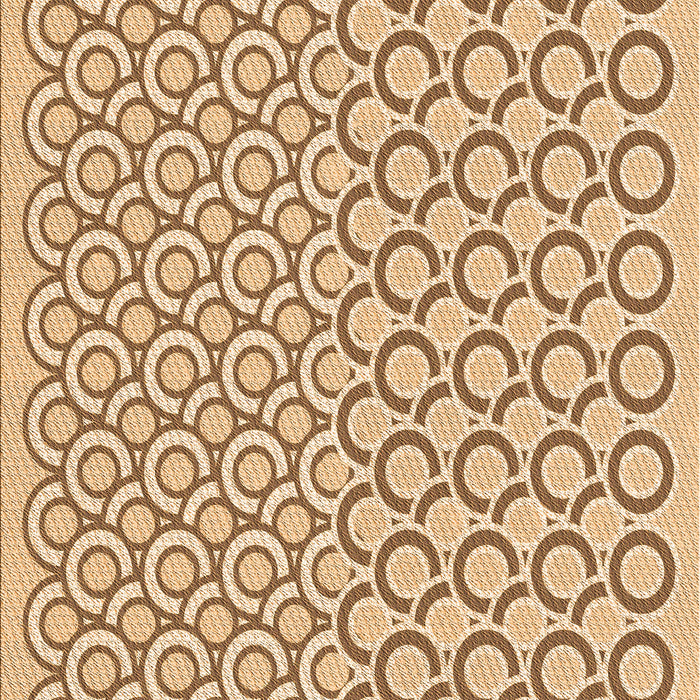 Patterned Brown Gold Rug, pat1485org