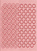 Machine Washable Transitional Deep Rose Pink Rug, wshpat1485rd