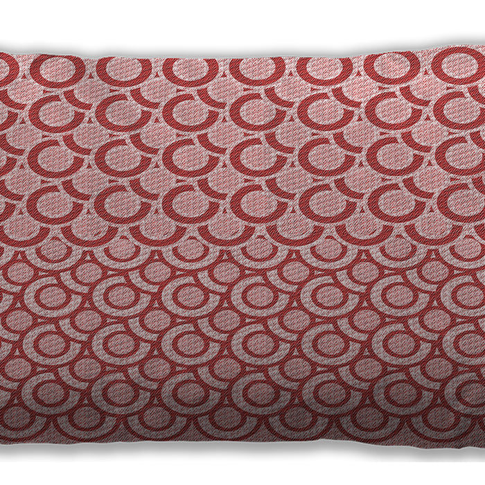 Patterned Rectangular Deep Rose Pink Lumbar Throw Pillow, 13 inch by 19 inch, lbpat1485rd