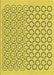 Machine Washable Transitional Bold Yellow Rug, wshpat1485yw