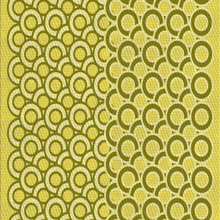 Patterned Bold Yellow Rug, pat1485yw