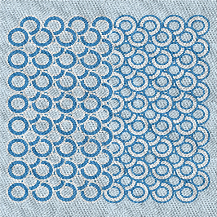 Sideview of Machine Washable Transitional Pale Blue Lily Blue Rug, wshpat1485