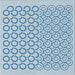 Square Patterned Pale Blue Novelty Rug, pat1485