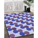 Machine Washable Transitional Amethyst Purple Rug in a Family Room, wshpat1486blu