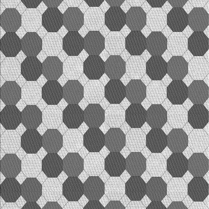 Patterned Platinum Silver Gray Rug, pat1486gry