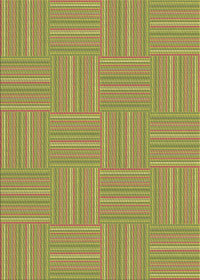 Machine Washable Transitional Green Rug, wshpat1487brn