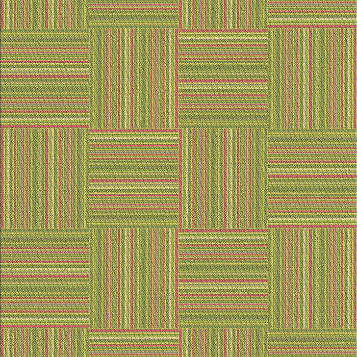 Machine Washable Transitional Green Rug, wshpat1487brn