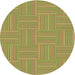 Square Patterned Green Rug, pat1487brn