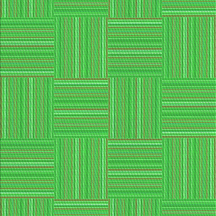 Machine Washable Transitional Neon Green Rug, wshpat1487grn