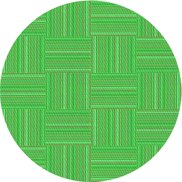 Square Patterned Neon Green Rug, pat1487grn