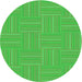 Square Patterned Neon Green Rug, pat1487grn