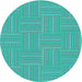 Square Machine Washable Transitional Bright Cyan Blue Rug in a Living Room, wshpat1487lblu